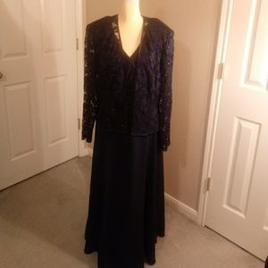 Sequins and Lace! Navy dress